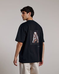 AEDEN T-SHIRT ORBA TEE ZWART