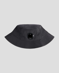 CP COMPANY CAP CHROME-R LENS BUCKET HAT ZWART