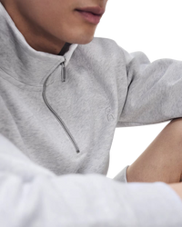 ON RUNNING SWEATER CLUB COLLECTIVE 1/4 ZIP GRIJS