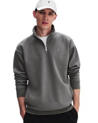 ON RUNNING SWEATER CLUB COLLECTIVE 1/4 ZIP M-GRIJS