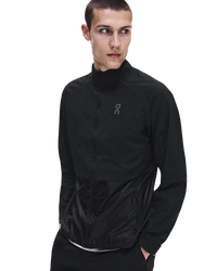 ON RUNNING JOGGING TOP WEATHER JACKET ZWART