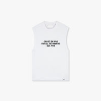 CROYEZ T-SHIRT WINNERS SLEEVELESS T-SHIRT WIT