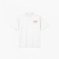 CROYEZ T-SHIRT FLOWER AND HEART T-SHIRT WIT