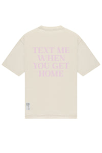 Saint Blanc T-SHIRT TEXT ME TEE Lila