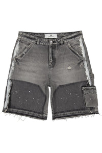 Fearless Blood SHORT FB-DENIM WORKER SHORT  GRIJS
