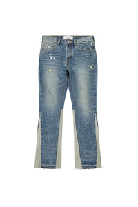 Fearless Blood JEANS FB-DNM-STRAIGHT FLARE  BLAUW