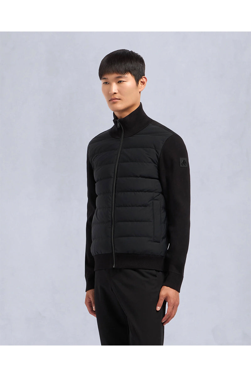 MOOSE KNUCKLES JAS KAMET HYBRID JACKET ZWART | Tip de Bruin