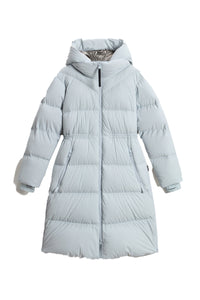 WOOLRICH JAS MAT STRECH LONG PUFFER PARKA L-BLAUW