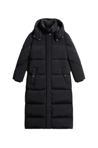 WOOLRICH JAS AURORA LONG PARKA ZWART
