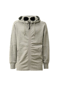 CP COMPANY JOGGING TOP GOOGLE ZIPPED HOODED SWEAT GRIJS