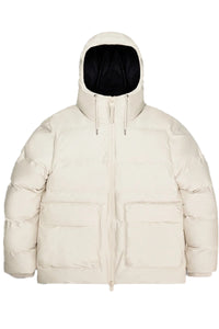 RAINS JAS ALTA LONG PUFFER CARGO BEIGE