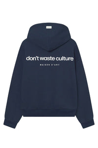 DONT WASTE CULTURE SWEATER RAY D-BLAUW