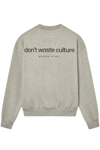 DONT WASTE CULTURE SWEATER MATT L-GRIJS
