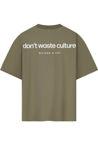 DONT WASTE CULTURE T-SHIRT CLEO L-BRUIN