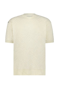 AEDEN T-SHIRT SILVER OFF WHITE