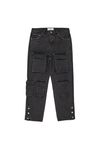 Fearless Blood JEANS FB-RELAXED CARGO ZWART