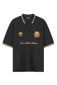 DONT WASTE CULTURE POLO DIEGO FOOTBALL JERSEY ZWART