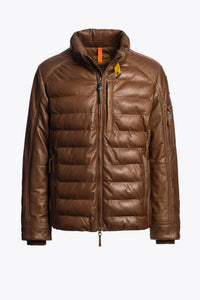 PARAJUMPERS JAS ERNIE LEATHER-M BRUIN