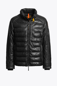 PARAJUMPERS JAS ERNIE LEATHER-M ZWART