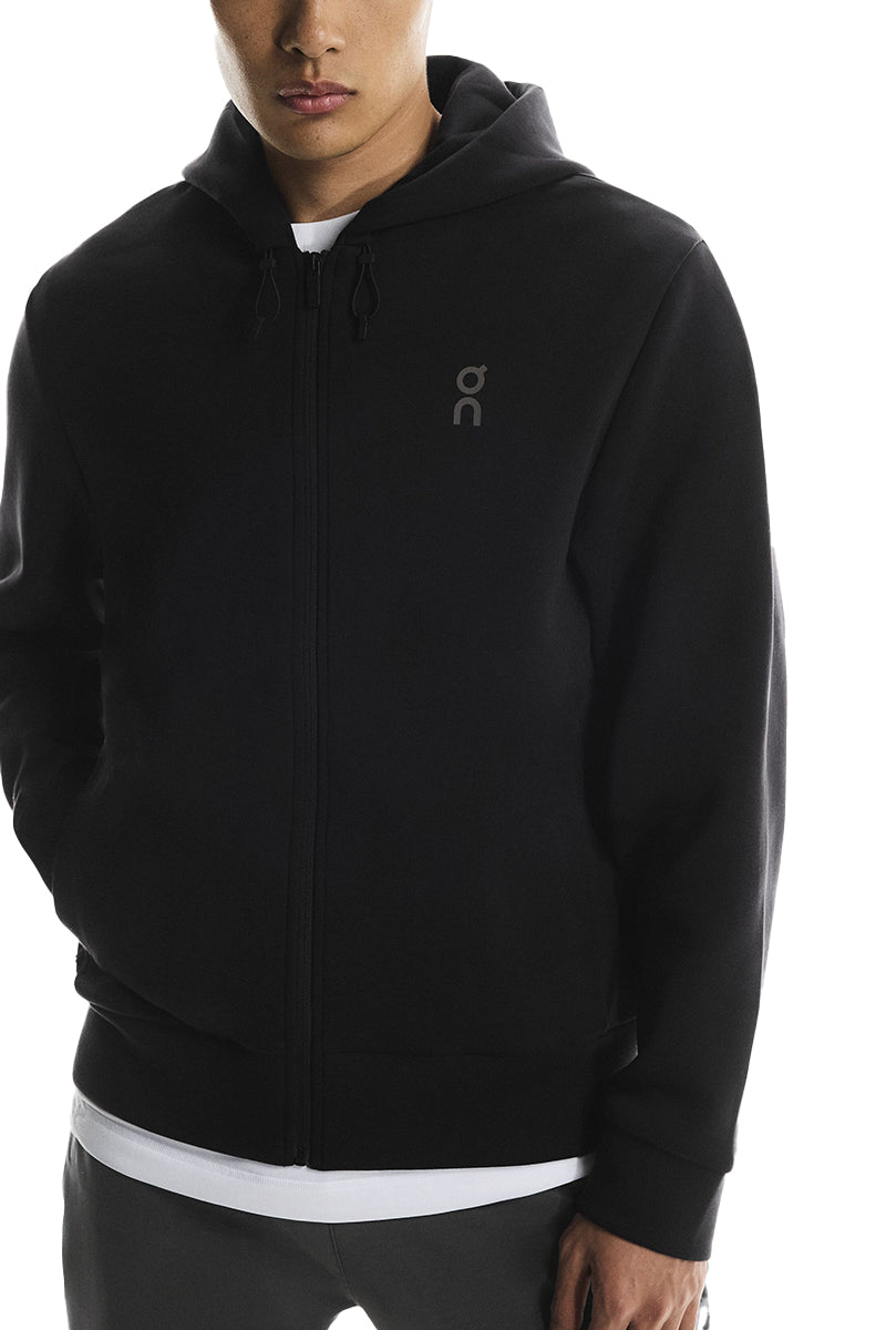 ON RUNNING JOGGING TOP FOCUS TECH ZIP HOODIE ZWART – Tip de Bruin