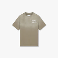 CROYEZ T-SHIRT SPRAYED ATELIER T-SHIRT GROEN