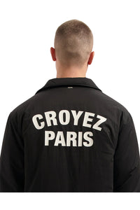 CROYEZ JAS PARIS PADDED COACH JACKET ZWART