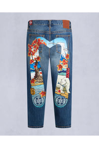 MOOSE KNUCKLES JEANS EVISU X MOOSE DENIM JEANS RAW DENIM