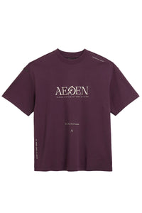 AEDEN T-SHIRT FLORENT TEE BORDEAUX