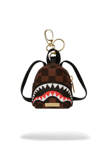SPRAYGROUND TAS SAWTOOTH SHARKS IN PARIS KEYCHAIN BRUIN