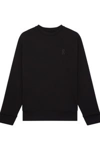 ON RUNNING SWEATER FOCUS TECH CREW  ZWART