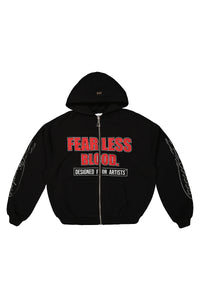 Fearless Blood JOGGING TOP BIEBS VEST ZWART