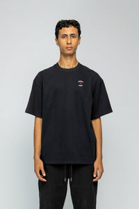 STRANGER SOCIETY T-SHIRT CREW LOGO T-SHIRT ZWART