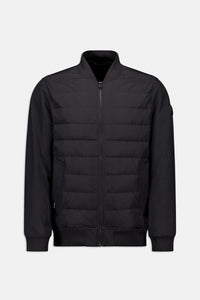 AIRFORCE JAS PIKE PADDED BOMBER JACKET ZWART