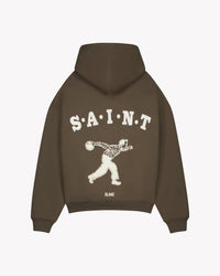 Saint Blanc SWEATER GUTTER HOODIE BRUIN