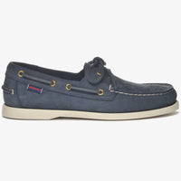 SEBAGO SCHOENEN DOCKSIDES PORTLAND NUBUCK BLAUW