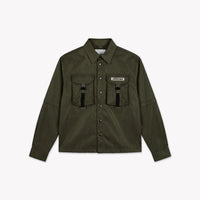 CROYEZ JAS ETIQUETTE NYLON JACKET GROEN