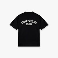 CROYEZ T-SHIRT HEAVYWEIGHT ATELIER T-SHIRT ZWART