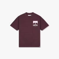 CROYEZ T-SHIRT MAISON FUMES T-SHIRT BORDEAUX