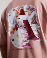 AEDEN T-SHIRT EVANDER TEE OUD-ROZE