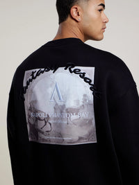 AEDEN SWEATER VITTORO SWEAT ZWART