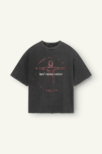 DONT WASTE CULTURE T-SHIRT VEYRIC T-SHIRT ZWART