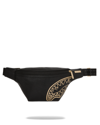 SPRAYGROUND TAS THAT GOLD DRAP CROSSBODY ZWART - GOUD