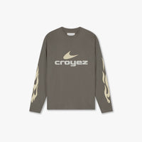 CROYEZ T-SHIRT CROYEZ SERVICE DEPT L/S BRUIN