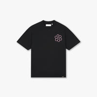 CROYEZ T-SHIRT CONTOUR DE LA FLEUR T-SHIRT ZWART