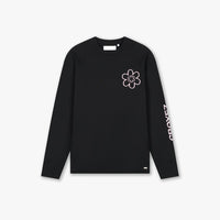 CROYEZ T-SHIRT CONTOUR DE LA FLEUR L/S ZWART