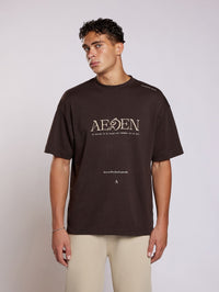 AEDEN T-SHIRT FLORENT TEE D-BRUIN
