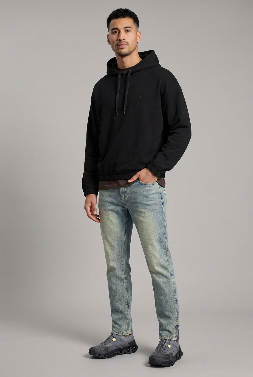 15404938920201 HUGO BOSS SWEATER C-STEVENS 116 ZWART