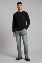 15404937609481 HUGO BOSS SWEATER C-SHARPE 01 ZWART