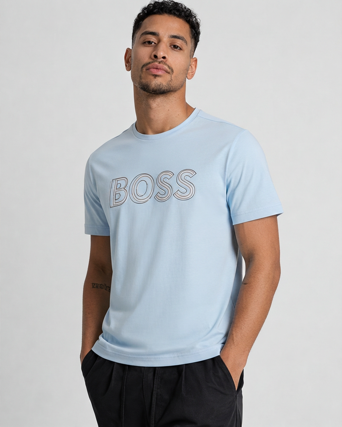 15404923191561 HUGO BOSS T-SHIRT 50472399 tee1 L-BLAUW