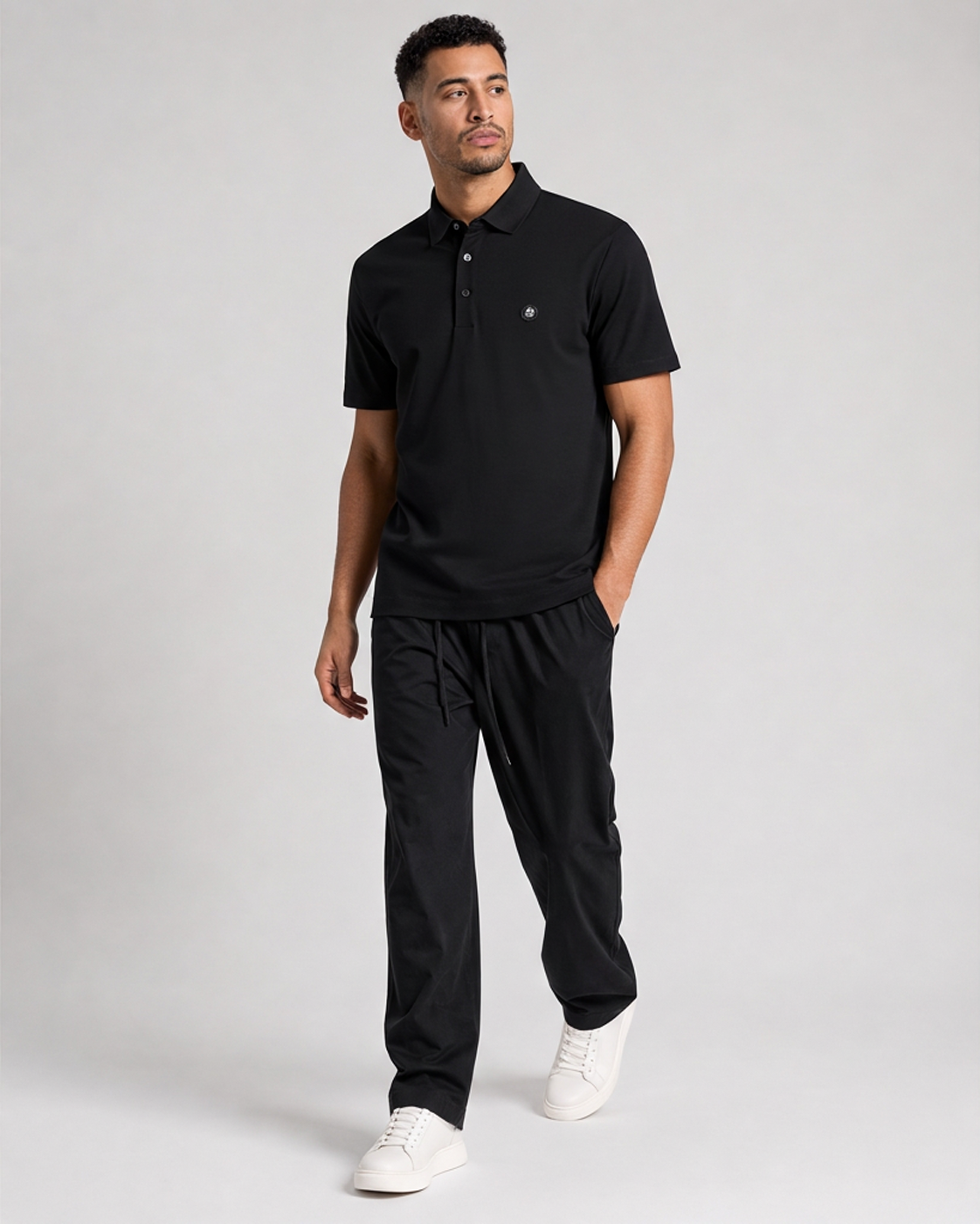 15404936200457 HUGO BOSS POLO C-PARRIS 01 ZWART